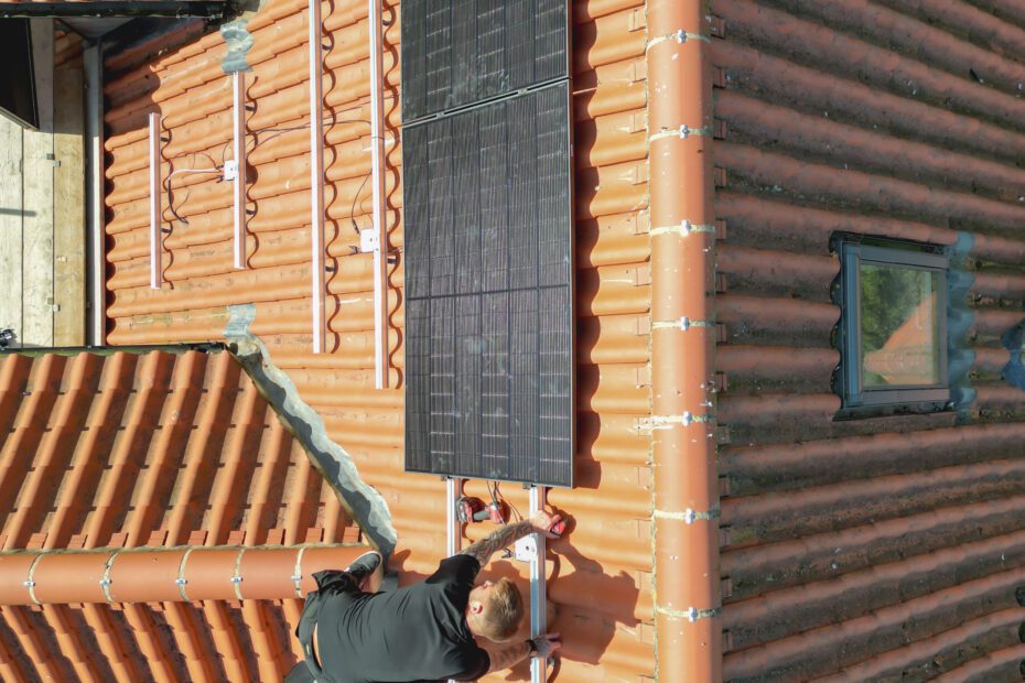 drone photo of a solar panel