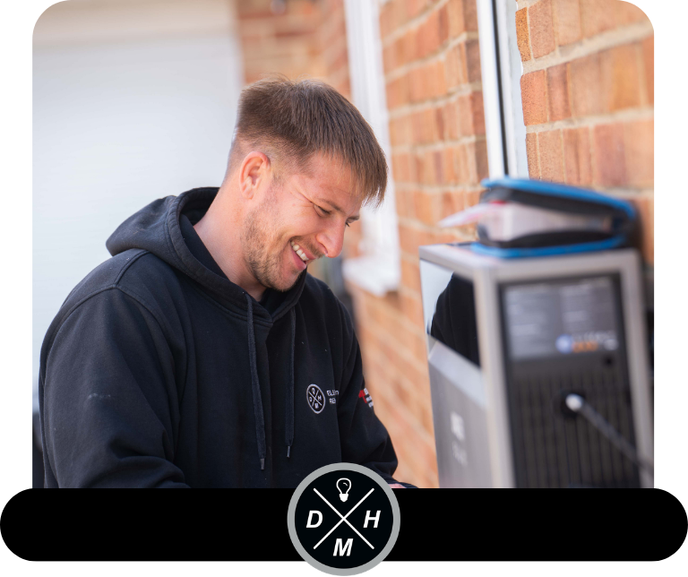 Jay installing Anker Solix battery renewables