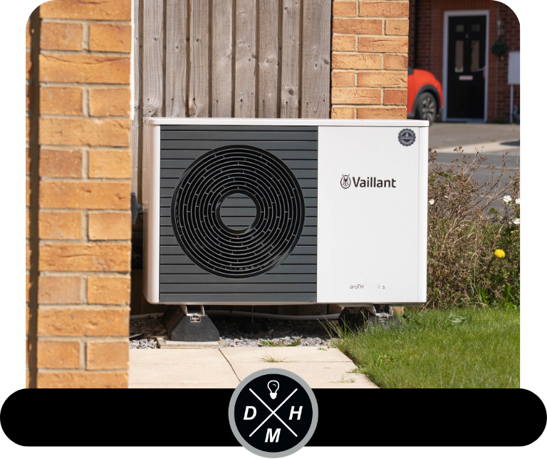 Vaillant heat pump installed by DMH electrical and renewables