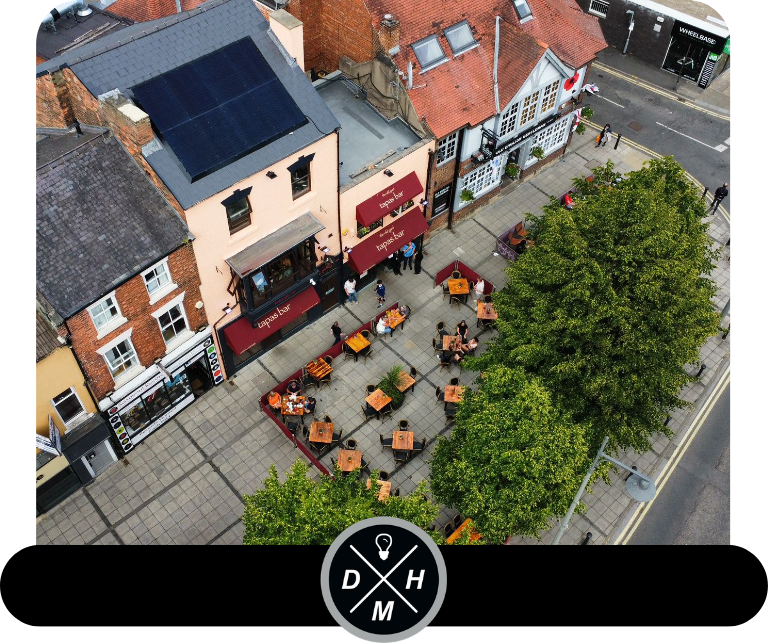 Darlington tapas bar solar panels installation